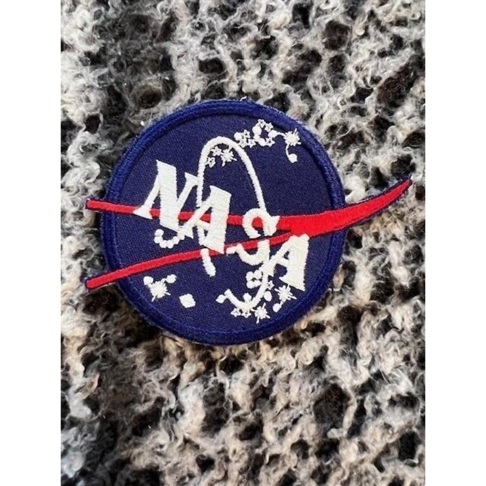 Space Program NASA logo 3" vintage embroidered patch, quality new old stock (A14